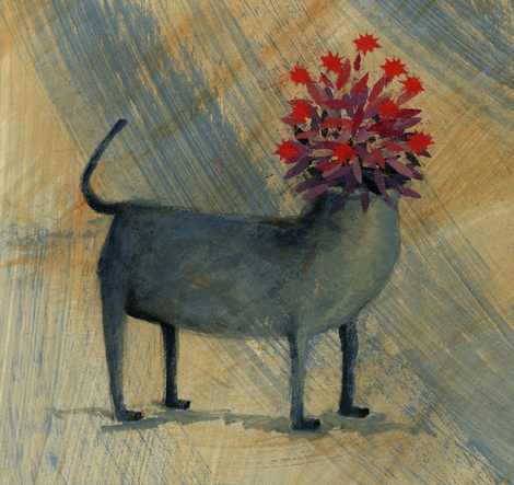 Cão florido