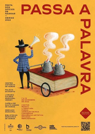 Ilustração para o cartaz do festival "Passa a Palavra" - Festa dos Ofícios do Narrar, 2022\\n\\n08/11/2022 11:53
