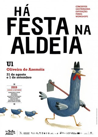 6 Ilustrações para os cartazes do projecto "Há Festa na Aldeia". Design de Paulo Marcelo - PM Design\\n\\n03/06/2019 18:15