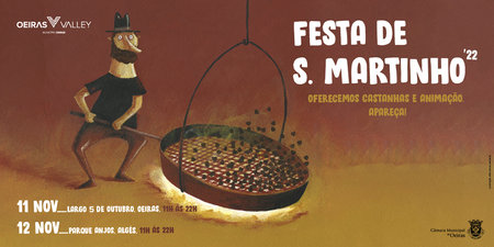 Ilustração para o cartaz da Festa de S.Martinho 2022, em Oeiras\\n\\n10/11/2022 12:32