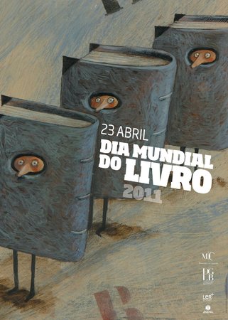 Imagem do cartaz "Dia Mundial do Livro", DGLB, 2011\\n\\n10/04/2019 17:09